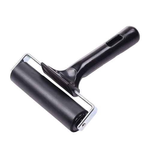 2PCS Brayer Roller 6cm Sturdy Rubber Hand Roller 2