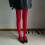 Solid Color Semi Opaque Footed Tights High Waist-Core spun wire 7