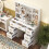 100cm Dressing Table w/LED Mirror 10 Storage Shelves 7Drawer Vanity UK 3