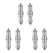 1/4 to 3/8 Metal External Thread Converter Adapter Set for Studio Light Stands, Cold Shoe, and Ball Head Compatibility