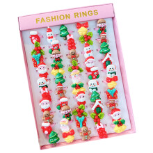 Stylish Festive Cartoon Kids Rings Assorted Open-50 pieces