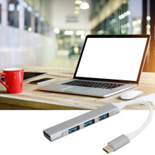 4-Port USB-C-Hub-Adapter für MacBook Pro, 5 Gbps, tragbar, ABS