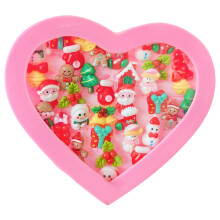 Children's Christmas Rings Assorted Shapes-36 Christmas rings