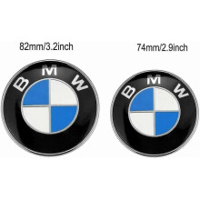 Blue White Black Background Front Label 82mmApplicable to BMW car logo 1 series, 3 series, 5 series modified BMW hood logo X3X5X6 front and rear logos