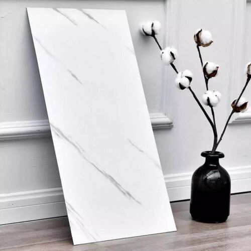 (Default) 10X White Black Grey Marble Shower Wall Panels PVC Bathroom Cladding Decorative