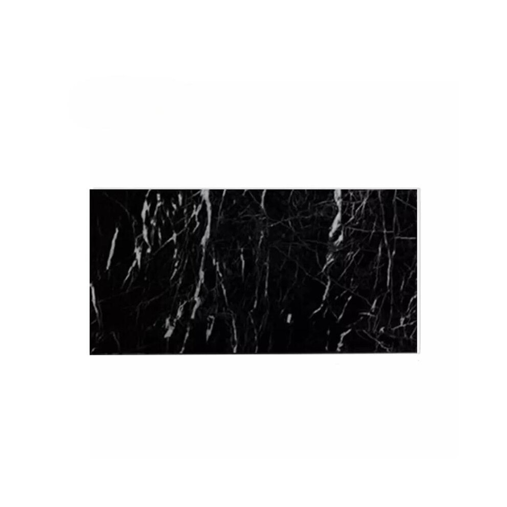 (Black, 24 Pack) 12/24 Self-Adhesive Marble Tiles Sticker For Wall Organiser 5052655424194