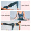 MultiLoop Hoch Elastischer Yoga-Stretch-Gurt 110cm - Lila Grau 9