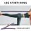 MultiLoop Hoch Elastischer Yoga-Stretch-Gurt 110cm - Lila Grau 6