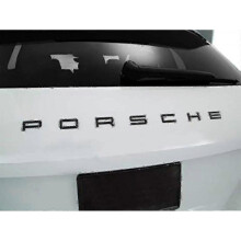 Gloss Black Porsche Lettering Rear Boot Badge Emblem for 911 Carrera Cayenne Turbo Gt3