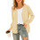 (L,apricot)Women's Basic Long Sleeve Button Front Cardigan Sweater Knit Coat Tops Outerwearp 1