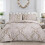 (Patchwork Blue, Double) Premium Microfiber Printed Duvet Quilt Cover Set – Floral Patchwork Bedding, Single to Super King 7