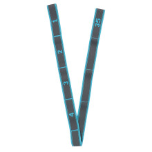 Hoch elastisches Multi-Schleifen-Yogastretchband für Fitness & Dehnen (Blau-Grau)