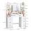 Large Dressing Table with 7 Drawers +8 open shelves &LED Dimmer Mirror 2