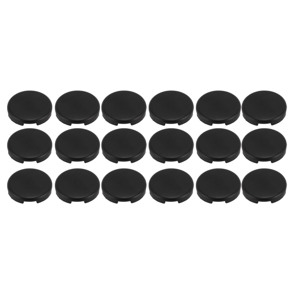 18Pcs Joystick Replacement Caps 25.3Mm Diameter Black 8130196226235