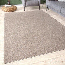 (Beige, 160 x 230) Solid Design Rugs and Runners in Beige for Living Room Bedroom Kitchen Hallway | Flex Collection 1000BE