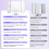 (PURPLE) SEJOY Makeup Mirror LED Lights Adjustable, Rechargeable,for Dorm Dressing Fill light Smart Complementary Makeup Mirror 7