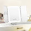 (WHITE) SEJOY Makeup Mirror LED Lights Adjustable, Rechargeable,for Dorm Dressing Fill light Smart Complementary Makeup Mirror 1