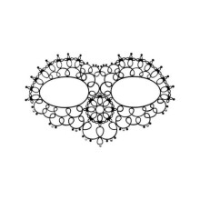 Maschera sexy - YOUDOIT - Maschera nera adesiva - Riutilizzabile - Resistente all'acqua - Decorata con strass