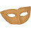 Wolfmaske - 8 x 21 cm - Pappmaché - Farbe beige 1