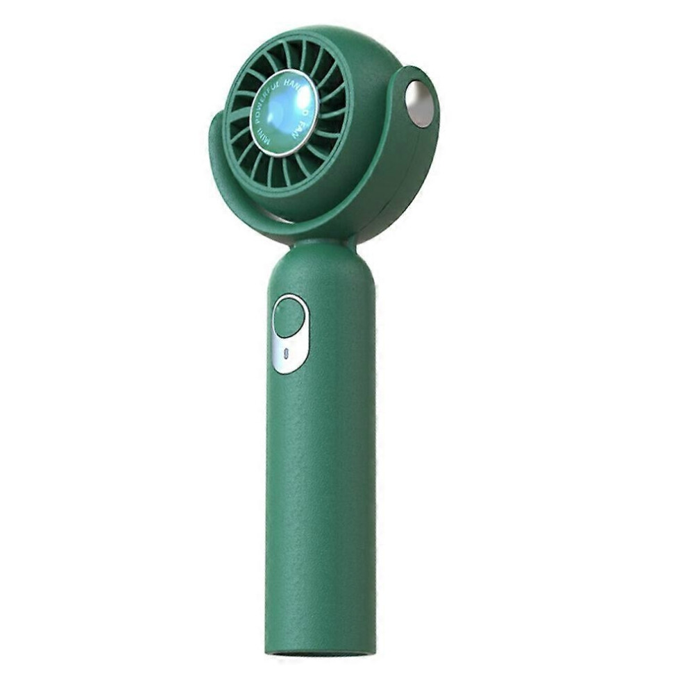 Turbo Handheld Fan Usb Charging Outdoor Desktop Portable Mini Fan- Green