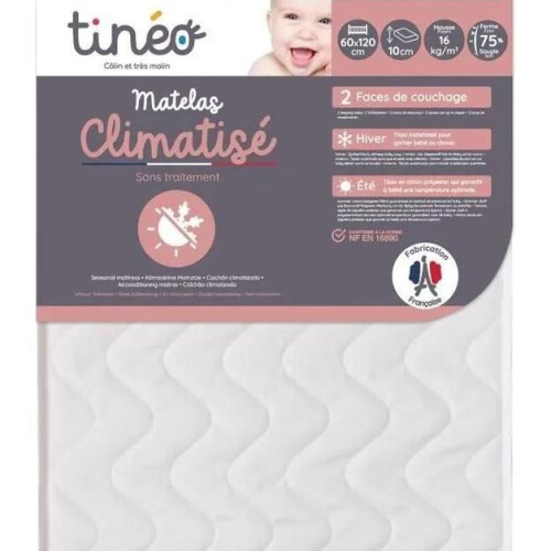 Colchão de Bebê Climatisado TINEO 60x120 cm