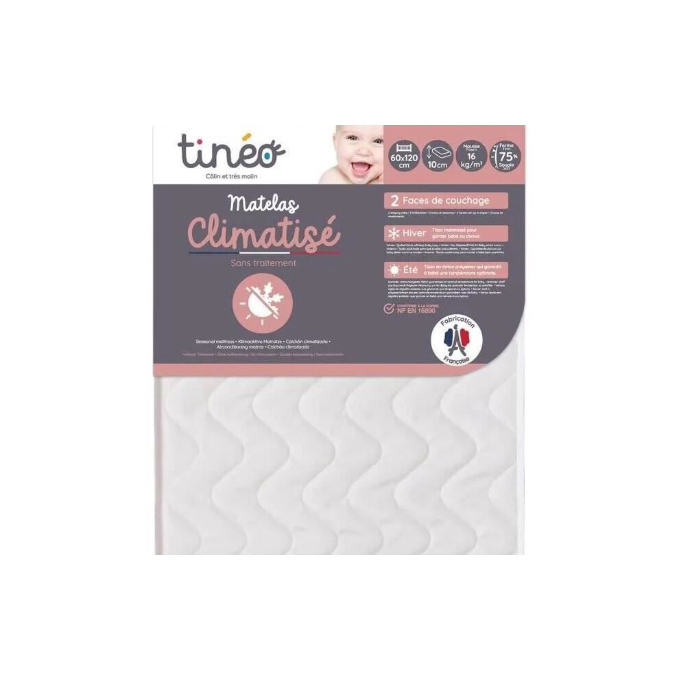 Tinéo Tineo Climate-Controlled Baby Mattress 60X120 Cm