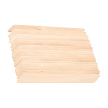 20 Stück Holz-Wachsstäbchen, quadratische Form, Enthaarungsapplikator