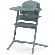 CYBEX - Cadeira alta ajustável - Pack 3 em 1 - LEMO 2 - Azul - Ajustável em altura e profundidade - Conjunto bebé incluído