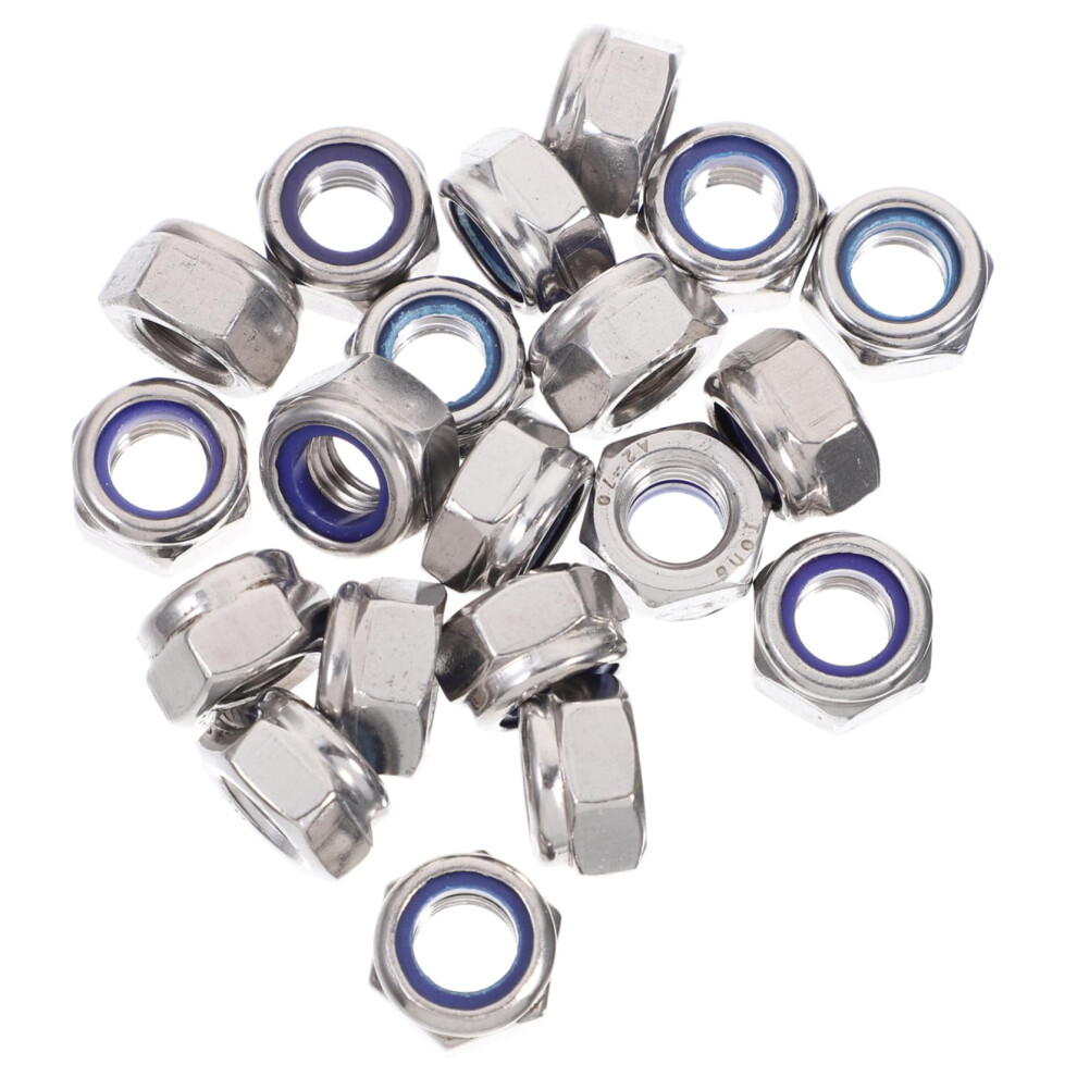Hex Nut Set 20 Pieces Metric Hexagon Lock Nuts for Secure Fastening Without Washers, High-Quality Steel Construction-image-OPC-PK7FCMF-NEW