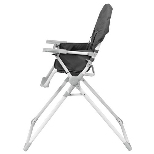 BAMBISOL Chaise haute fixe avec tablette réglable en profondeu grise 2
