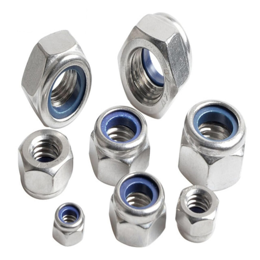 200 Stã¼Ck Selbstsichernde Muttern Mit Nylon, Rostbestã¤Ndige Lock Nuts Fã¼R Feuchtrã¤Ume, Innen- Und AuãEnanwendungen 6038364949066