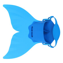 Kinder Meerjungfrau Monofin Schwimmflossen Blau, 40 cm, Größe 25-32