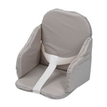Almofada para cadeira alta para bebê - TINEO - Escalonável - PVC - Alças de segurança - Fácil de lavar - 27x26x33cm Cinza