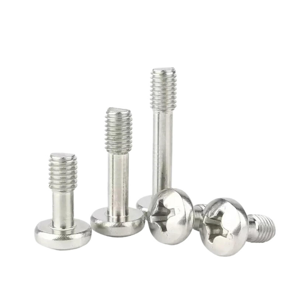 304 Stainless Steel Flat Head Cross Locking Screw And Round Head Anti-Loosening Bolt M2 M3 M4 M5 M6 M8 12Mm 10Pcs 6038364949547
