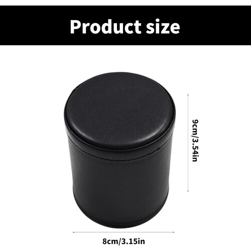 Dices Cup PU Leather Dice Rolling Cup Comfortable Shaker Container for Tabletop Board Games Dice Game Accessories 1