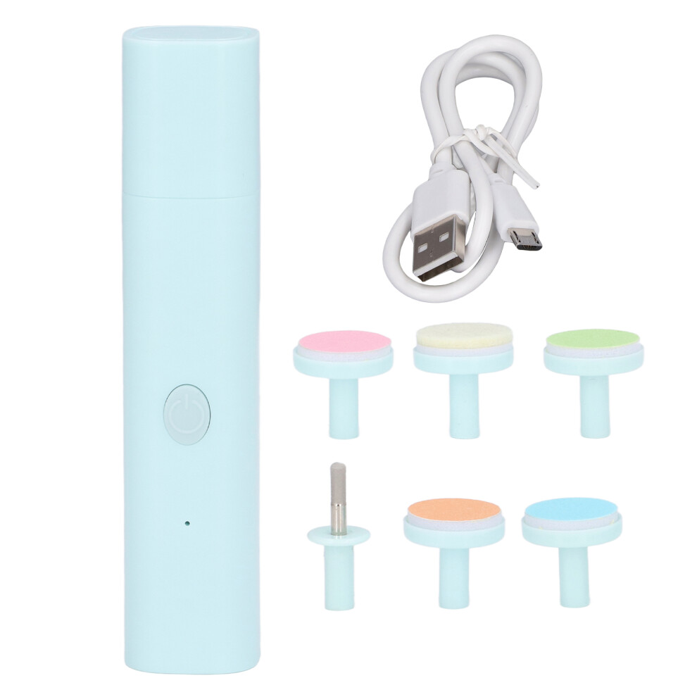 Electric Nail File Baby Anti Scratch Multifunction Blue