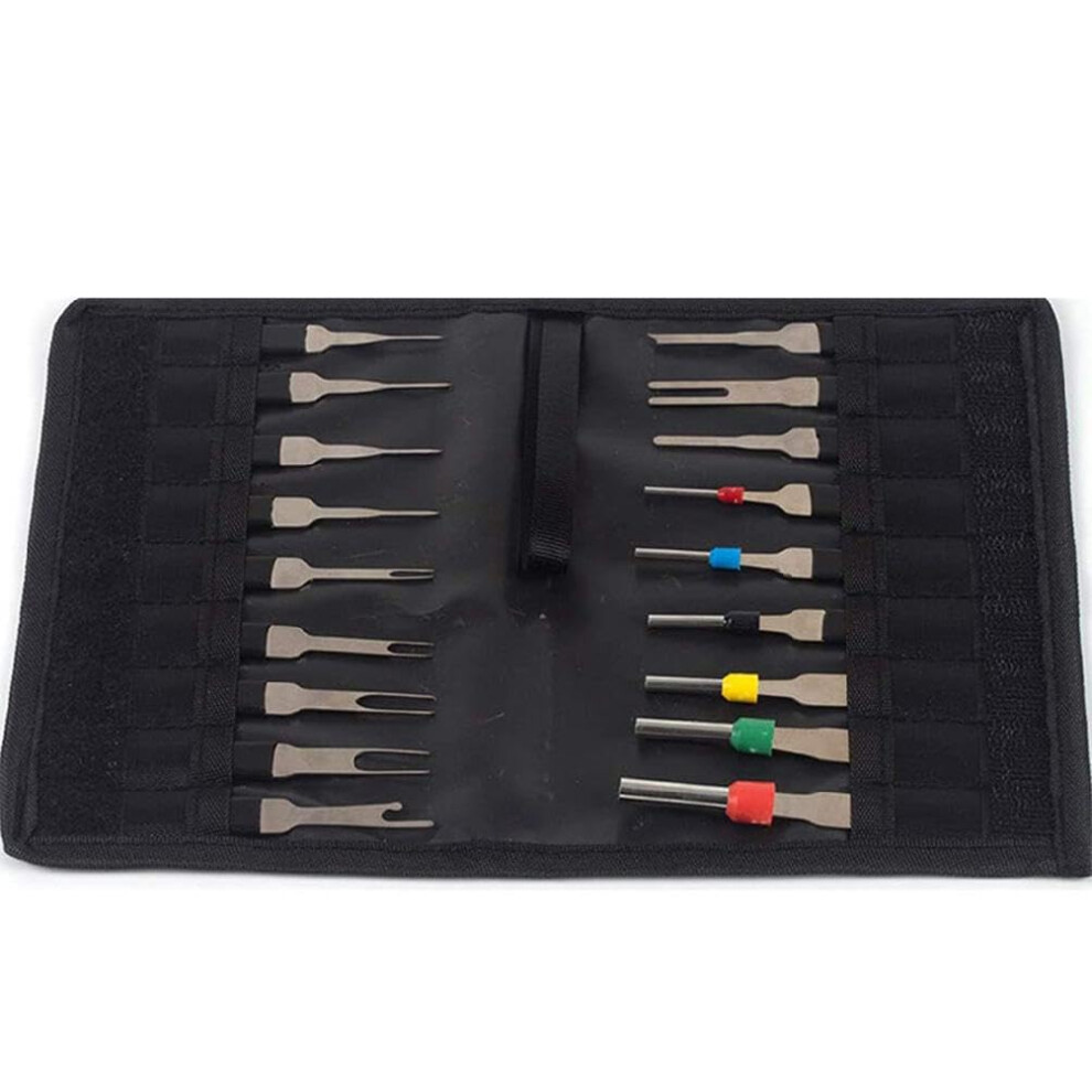 18-Piece Plug Puller Set For Car Wiring Harness And Household Appliances, Needle Pusher Tool For Crimp Pin Removal 6038364949684