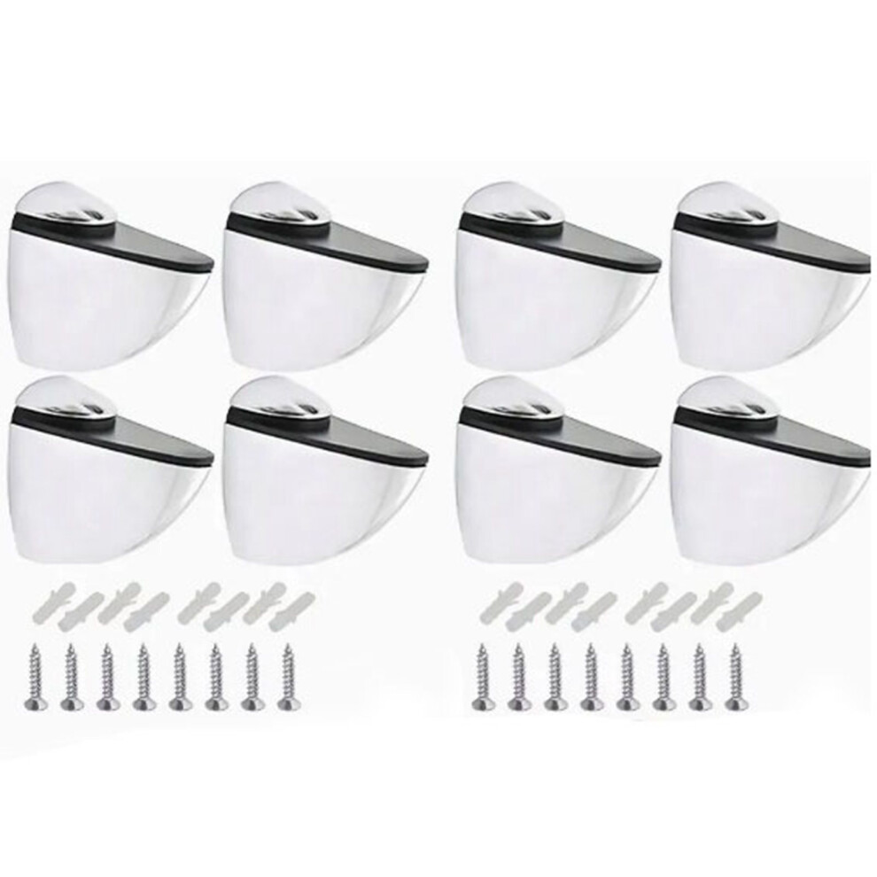 8Pcs Glass Clamp Clip Holder For Frames Shelf Zinc 8130196227508
