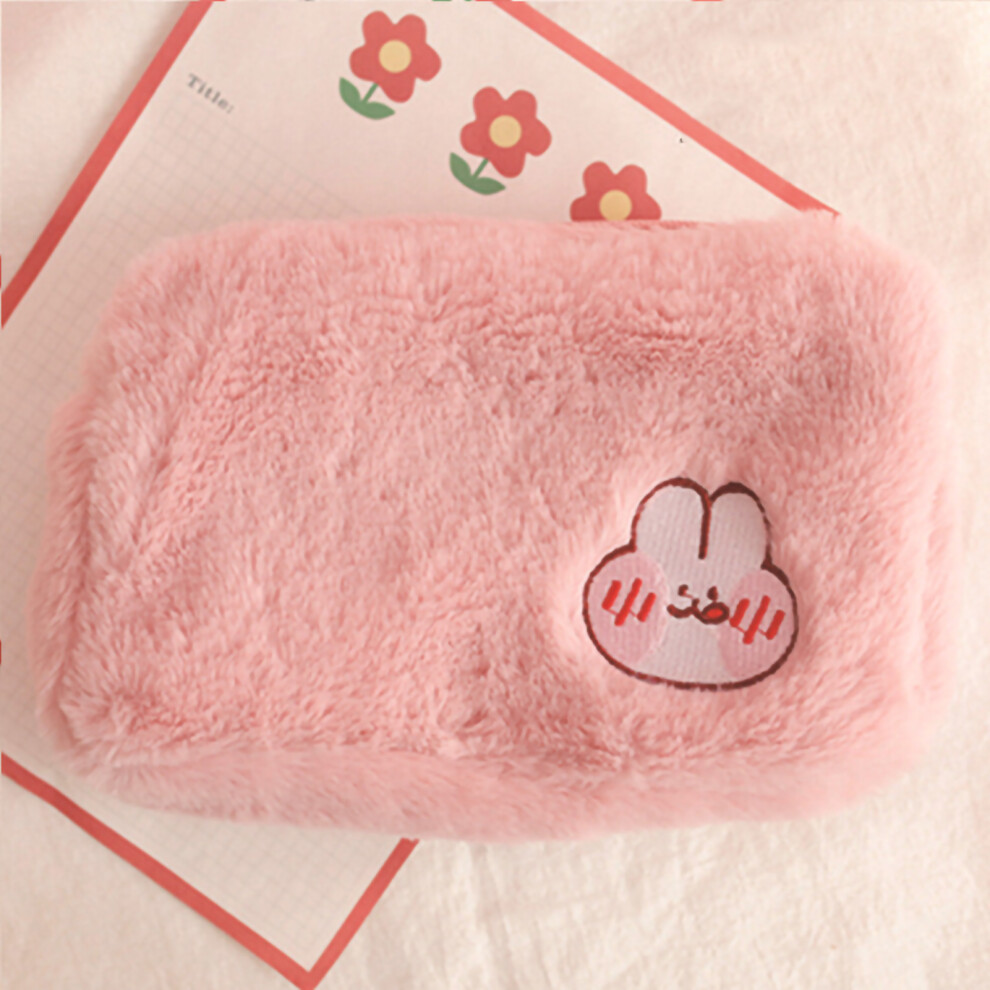 Plush Makeup Bag Cute Fluffy Cosmetic Organization