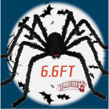 Spider web decoration 6.6FT Hairy Giant Spider Halloween