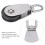 Edelstahl-Doppelrollenblock – 101x45mm Nylonrolle 12
