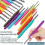 (Fortuna cat) Ergonomic Crochet Set 5 Rolls Yarn Knitting Needles Kit For Starters (1set) EYJ 2