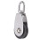 Edelstahl-Doppelrollenblock – 101x45mm Nylonrolle 16