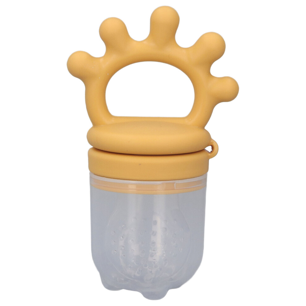 Baby Food Feeder Silicone Flexible Teething Yellow