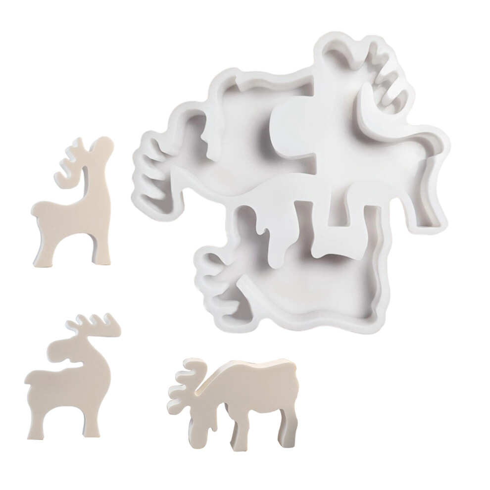 Reindeer Resin Silicone Molds for Epoxy Resin, Candle Soap,