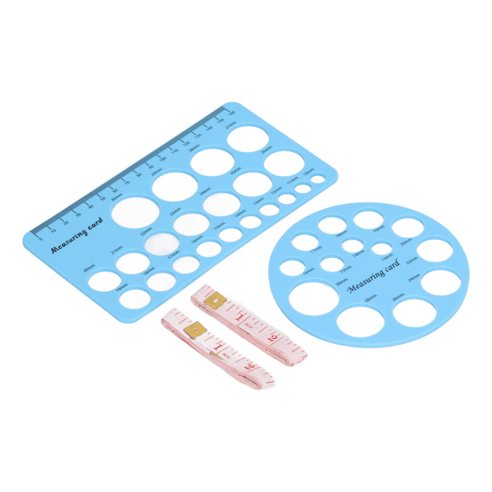 Flange Measurement Tool Sizing Nipple Rulers Set Blue