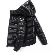 (M, Black) Winter Couple Down Jacket Short Men's Outdoor Thickened Hooded