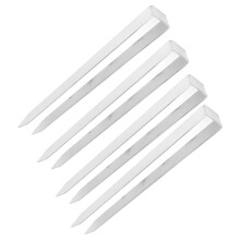 4 Stück Schwerlast Edelstahl-Erdbohrhaken – 30 x 2,9 x 2,1 cm