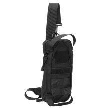 Multifunktionale Militärische Zweifachzweck Schwarze Nylon Wasserdichte Brust-Taillentasche