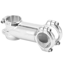 Meijun Silberner Fahrradstamm für MTB 31,8x80mm 28,6mm Klemmung Fahrrad-Vordergabel